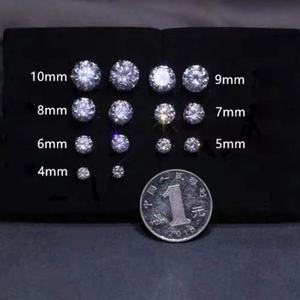 Pendientes de Moissanita de Color D Chapados en Oro de 18K de Yu Ying Gems, Pendientes de Botón de Plata de Ley S925, Joyería de Moda, Viene con Certificado GRA - Product Image 6