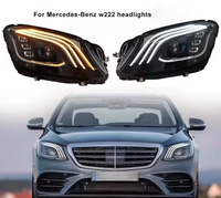 WELIFTRICH Nuevo Conjunto de Faros Delanteros LED de 12V 6000K para Mercedes-Benz W222 OEM 2228208704 2228208804 Luz Alta/Baja