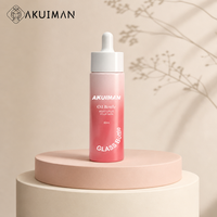 Botol Tetes Kosmetik Kaca 60ml Grosir, Botol Serum Minyak Kosong Warna Pink Matte dengan Kotak Kertas