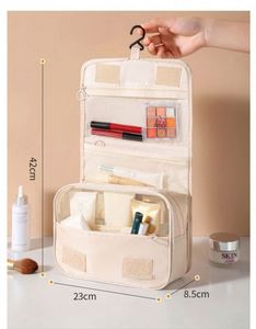 Neceser de Viaje Impermeable para Maquillaje y Artículos de Aseo, Organizador Plegable, Desmontable, Flexible y Multifuncional de Alta Calidad para Mujer - Product Image 3