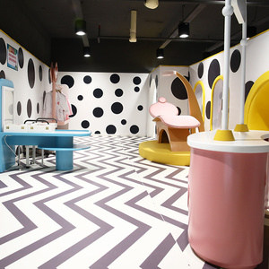 Ensemble de jeux d'intérieur pour enfants de qualité commerciale en acier renforcé avec grand toboggan et piscine à balles colorée pour les maternelles - Product Image 6