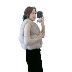 Chinese Factory Sale Good Price Women <strong>Ladies</strong> Faux Fur <strong>Hooded</strong> Winter Waistcoat Vest <strong>Gilet</strong> for Daily Life - Product Image 5