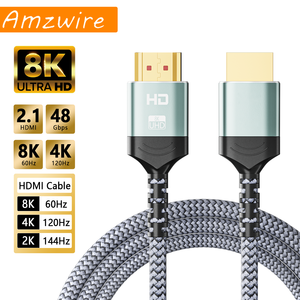 Cavo <span class=keywords><strong>HDMI</strong></span> 4K 8K di Alta Qualità per Fotocamera, Laptop, USB-C, Audio Video AV, Uscita DVI DVD 1080p, 5 10 15 20 M - Product Image 1