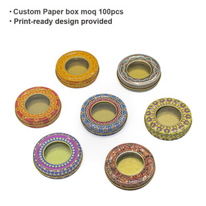 Scatola in Latta per Alimenti da 1g, 2g, 3g, 5g, 10g - Contenitore Metallico Premium di Piccole Dimensioni per Confezionamento <span class=keywords><strong>Zafferano</strong></span> - Varie Misure - Ingrosso - Product Image 2