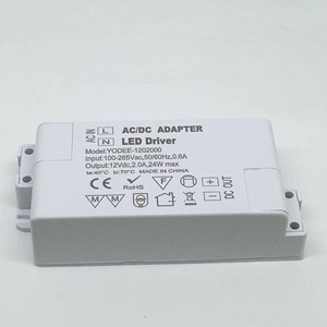 YODEE – pilote LED 12V 2A 24W, adaptateur AC DC à tension constante pour lampe murale d'armoire, certifié IP40 CE - Product Image 1