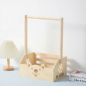 Panier de rangement pour vêtements de bébé, boîte cadeau pour nouveau-nés garçons et filles, panier de rangement pour cadeaux de bébé, caisse en bois pour baby shower - Product Image 2