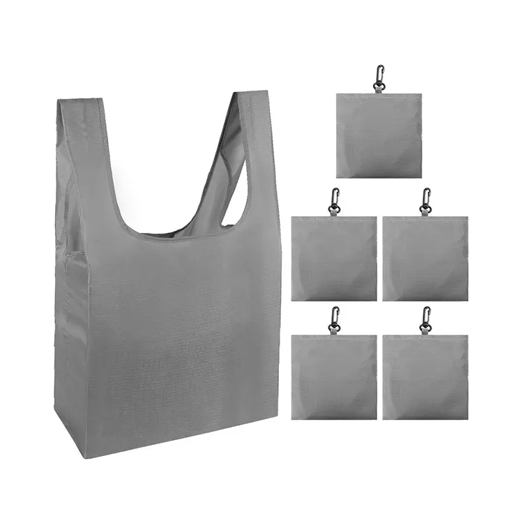 Custom Eco-friendly Recycle Polyester Nylon Shopper Folding Shopping Bag