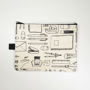 Sac de rangement à glissière à motif FC-4 B6 Sac de rangement à motif de papeterie - Product Image 1