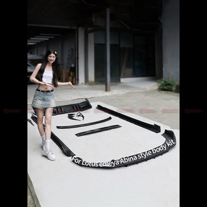 Bộ body kit Lotus Emeya sợi carbon khô kiểu Abina bao gồm cản trước, ốp hông, khe gió sau, cánh gió, ốp gương chiếu hậu - Product Image 1
