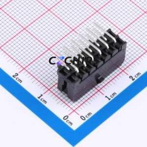 A300E1W2-2B12P12 Wire-to-Board Pin Header Bent Lead Through Hole,P=3mm Connector 2x6P 3mm Right Angle Insert Micro-Fit (MX 3.0) - Product Image 2