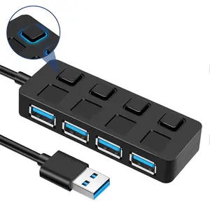 Haute vitesse 4 ports 3 * USB 2.0 + 3.0 hub usb type-c pour PC portable Mac