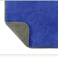 Serviettes de detailing auto carrées en polyester tissé de qualité supérieure, ultra-douces, super absorbantes et à séchage rapide