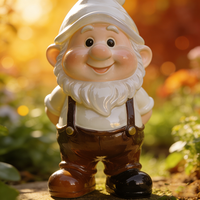Offre Spéciale : Statuette de Nain de Jardin en Résine, Panneau de Bienvenue, Lumières Solaires Extérieures pour Décoration de Jardin
