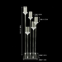 Nouveaux accessoires de mariage : Bougeoirs de 128 cm, marqueurs d'allée, supports de fleurs pour salles de banquet, hôtels et scènes