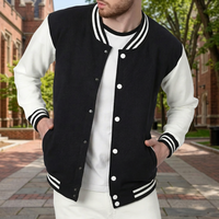 Veste universitaire personnalisée pour homme, vêtement d'extérieur de baseball, respirante, coupe régulière, coupe-vent, style streetwear universitaire