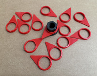 HB32Y pour accessoires automobiles de 32 mm, indicateur d'écrou de roue lâche de type anneau rouge, à utiliser pour voiture, bus, camion