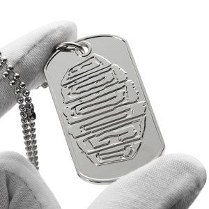 Collare per Cani Personalizzato in Metallo con Logo Inciso 2D/3D, <span class=keywords><strong>Nome</strong></span> del Cane, Lettere Incise e Ciondolo Etichetta - Product Image 2