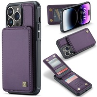 Porte-cartes en cuir PU multifonctionnel de luxe porte-monnaie porte-couverture mobile étui de téléphone pour iphone