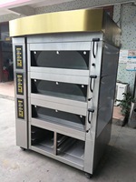 Horno de Panadería Eléctrico a Gas con Plataforma de Piedra y Función de Vapor