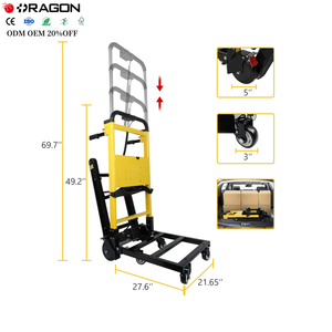 Chariot pliable OEM de 440lb pour le déplacement de meubles à la maison, chariots électriques à quatre roues pour l'escalade et l'escalade - Product Image 5
