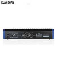 KV60 6-Kanal-Powermixer mit 16 DSP-Effekten, Bluetooth, USB, 48V Phantomspeisung und 350Wx2 Eingebautem Verstärker