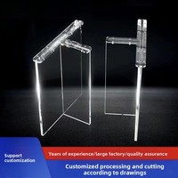 Pied de table suspendu en acrylique transparent, en forme de T, pour table à manger, bureau, îlot, ou support de bureau en ardoise