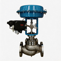 Vanne de régulation de vapeur pneumatique avec aiguille réglable et corps en CF8 pour système de station de compression de gaz naturel haute pression