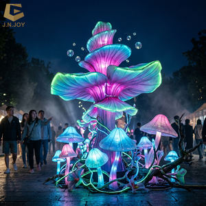 Lanterne de festival champignon mutant grand format SGL27 – Installation d'éclairage décoratif extérieur pour projets de festivals et espaces publics - Product Image 1