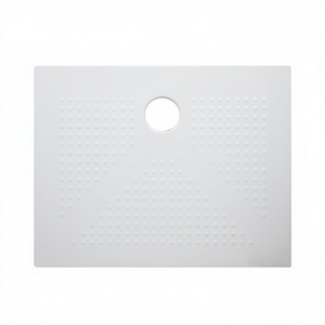 Receveur de douche rectangulaire en céramique 80 x 100 cm H3.6 blanc brillant avec trou de drainage pour salle de bain - Product Image 2