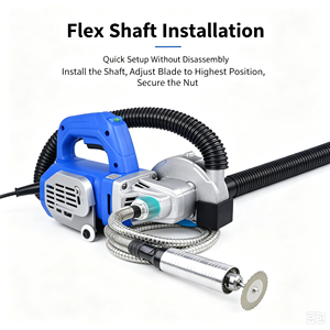 Macchina per la rimozione di fughe di piastrelle di terza generazione, elettrica, di grado industriale, 220V, con sistema di raccolta automatica della polvere, lama da 1,2 mm, strumenti per giunti di piastrelle in ceramica - Product Image 3