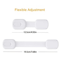 Verrou de sécurité pour armoire anti-pincement pour enfants, conception anti-pincement, boucles de sécurité pour bébé, sans perçage, sangles de sécurité pour enfants pour tiroir