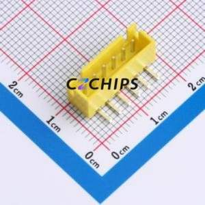 WAFER-XH2.54-6PWZ-H62 Wire-to-<b>Board</b> <b>Pin</b> Header Bent Lead Through Hole,P=2.54mm Connector 1x6P 2.5mm Right Angle Insert XH - Product Image 1