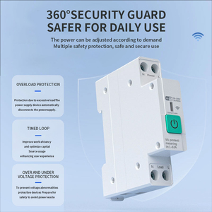 Interruptor de Circuito Inteligente WiFi TUYA de 63A, Protección Contra Sobrecorriente y Bajo Voltaje, Medición de Energía, Control Remoto Inalámbrico - Product Image 6