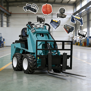 Mini Cargadora Compacta Económica para Casa, Granja o Jardín, con Certificación CE/EPA, Cargadora de Ruedas o con Orugas en Venta - Product Image 2