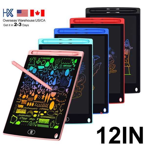 HX 12inch Professional Fashion Graphic LCD Drawing Tablet Kids Drawing Tablet With Pen Lcd Writing Tablet 12 Inch for Kids