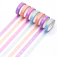 Premium Bedrucktes Washi-Tape - Hochwertiges Folienprägtes Abdeckband für DIY Scrapbooking