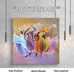 Moderne Büro Wand kunst inspirierende Leinwand Malerei mit Erfolgs motivation Zitate halten immer positiv Poster Öl Medium - Product Image 2