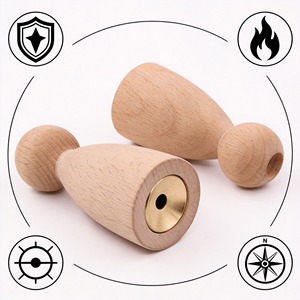 Silbato de Lark Bird Whistle Greeting Heavens <span class=keywords><strong>Alan</strong></span> Lark, silbato de latón y madera para llamadas de animales, silbato de supervivencia de tono alto, juguete de regalo - Product Image 3
