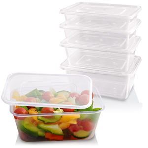 Hot Selling Clear Rectangular Disposable Pp Bento Box Microwaveable Plastic Meal Prep Food <b>Containers</b> - Product Image 1