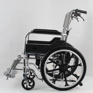 Siège de toilette mobile en aluminium d'usine chaise d'aisance de douche pliable multifonction avec roues pour adultes personnes âgées en fauteuil roulant - Product Image 4