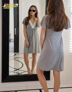 Pigiama incinta allattamento <span class=keywords><strong>camicia</strong></span> da <span class=keywords><strong>notte</strong></span> allattamento al seno con elegante abito premaman per indumenti da <span class=keywords><strong>notte</strong></span> premaman gravidanza - Product Image 4