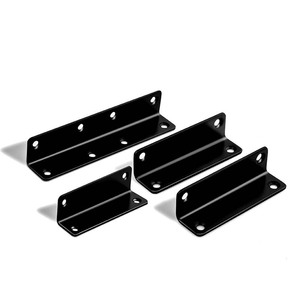 Support d'angle en acier inoxydable, bande longue, connecteur de support d'étagère en fer à angle droit pour portes d'armoires, style durable et luxueux - Product Image 3