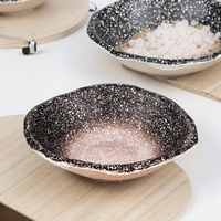 Bol de service irrégulier 8.8 pouces, réutilisable, nouveau style, pour restaurant, aliments japonais