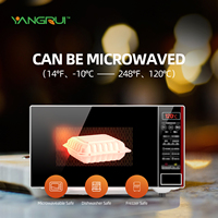 8 "Clamshell 3 Compartiment Écologique à Aller Boîte Jetable MFPP Articulé En Plastique À Emporter Conteneurs pour Restaurant
