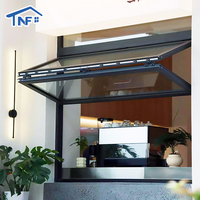 Ventanas Plegables Verticales de Aleación de Aluminio Americanas Modernas, Aislamiento Térmico, Ventana Plegable de Vidrio Personalizada para Villa
