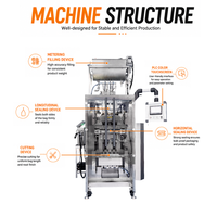 Machine d'emballage et de remplissage entièrement automatique Chengyi CE pour sachets de sirop, miel et liquides de formes irrégulières, avec chauffage et agitation