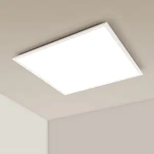 Yüksek parlaklık düz gömme 600x600 LED tavan ışık 2x2 LED tavan ışık LED 60*60 tavan Panel AYDINLATMA oturma odası ev