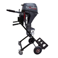 Kontrol Tiller Mesin Kapal Laut Aluminium Alloy 9.9HP 4 Tak Kompatibel dengan Perahu Nelayan Kayu