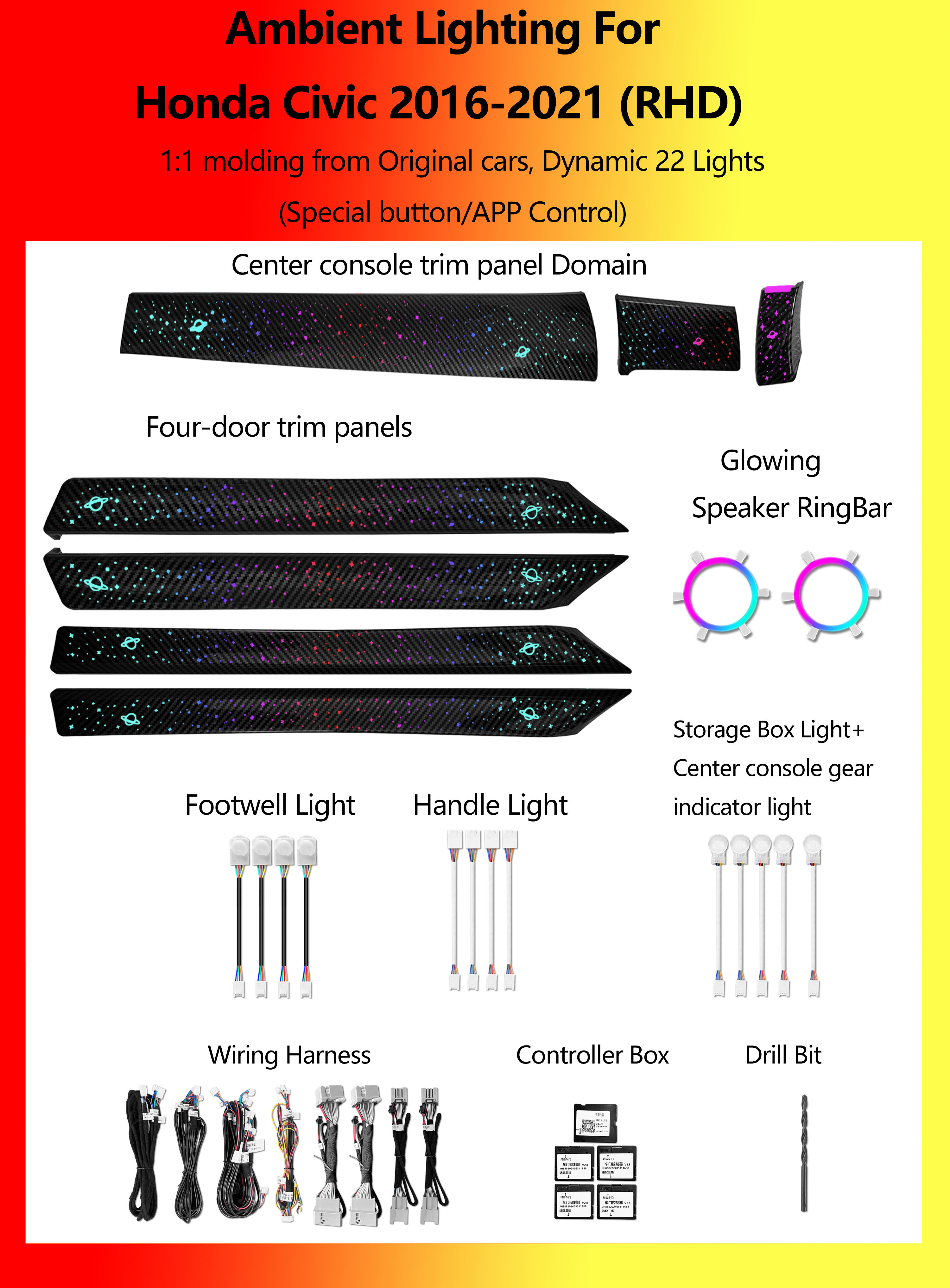 Honda Civic Dinámico 22 Luces RHD