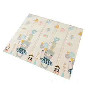 Tapis de jeu pliable Lyanai Baby Xpe 2 cm double face, tapis de ramper doux à motifs de dessins animés pour bébés et tout-petits, utilisation domestique, sans odeur - Product Image 5